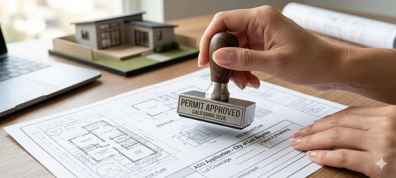 Rolled building permit plans